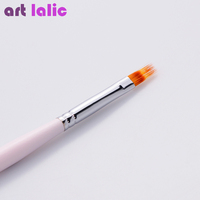 1 Pc Gradient UV Gel Pen rysunek malarstwo miękkie pędzle różowy uchwyt Manicure do paznokci ołówek do makijażu Transfer narzędzie do Manicure 3